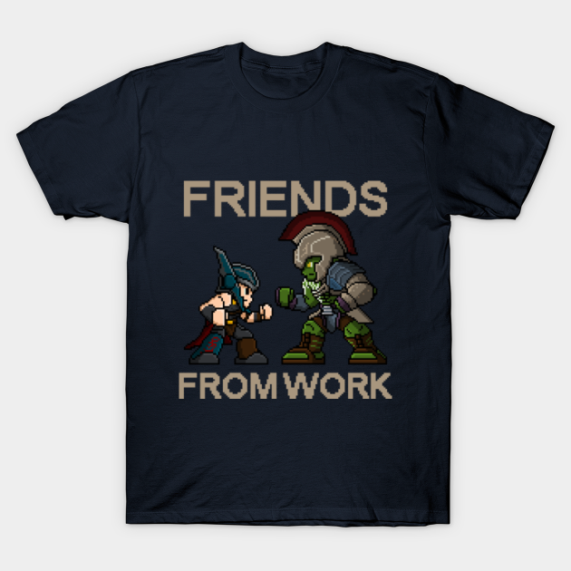 Friends from Work Thor Ragnarok Pixel Art - Marvel - T-Shirt