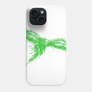 Phoenix, Mythical Firebird- Green Version Phone Case