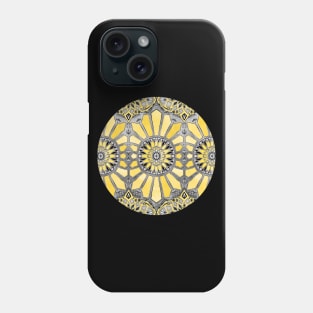 Sunny Yellow Radiant Watercolor Pattern Phone Case