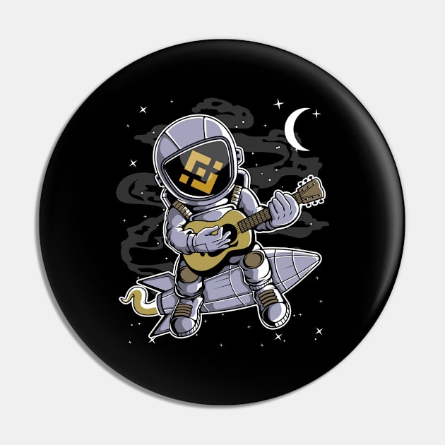 Astronaut Guitar Binance BNB Coin To The Moon Crypto Token Cryptocurrency Blockchain Wallet Birthday Gift For Men Women Kids Pin by Thingking About