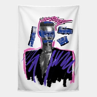 MISS GRACE JONES 80S RETRO STYLE Tapestry