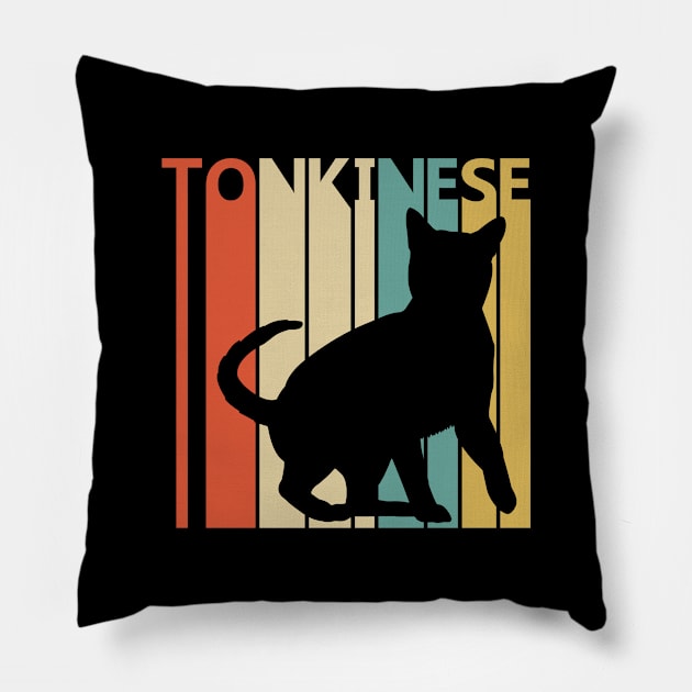 Vintage Tonkinese Cat Owner Gift Pillow by GWENT