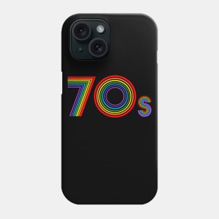 Disco 70s Retro Rainbow Decade Phone Case