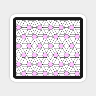 Pink Diamond Fashion Print Pattern Magnet