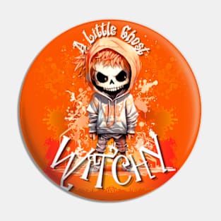 A Little Ghost Witchy Pin