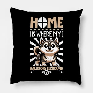 Home is with my Hällefors Elkhound Pillow