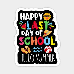 HapLast Day Of School Hello Summer Magnet