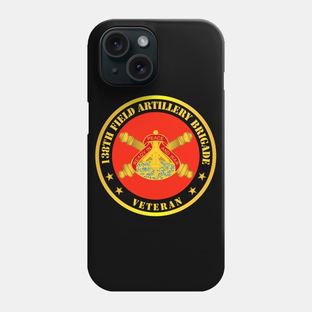 138th Field Artillery Bde DUI w Branch - Veteran Phone Case by twix123844