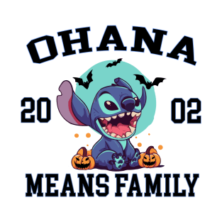 Ohana means family - Stitch University T-Shirt