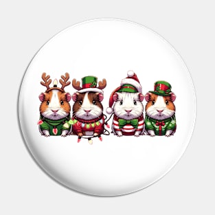 Christmas Guinea Pig Pin