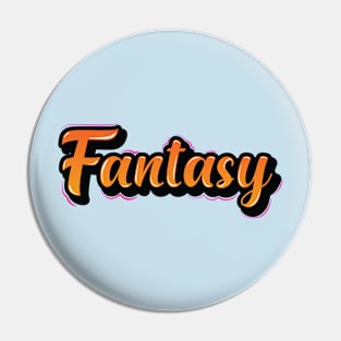 Retro Megical Fantasy Lettering Pin