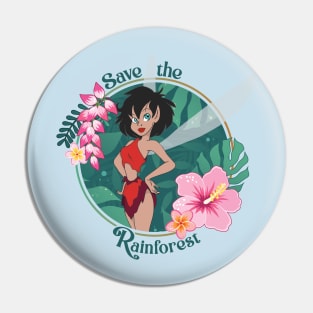 Save the Rainforest Pin