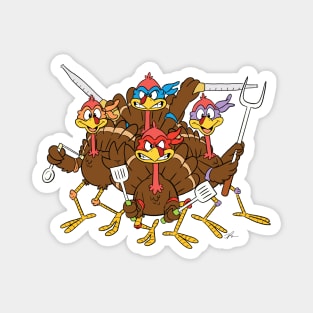 Teenage Mutant Ninja Turkeys Magnet