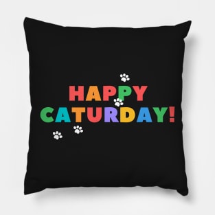 Happy Caturday Pillow