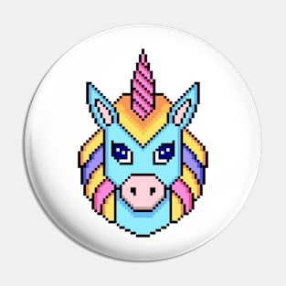 Unicorn in pixel art style Pin