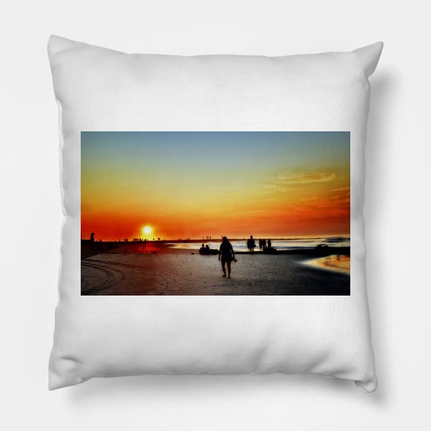 Follow The Sun Pillow by JimDeFazioPhotography