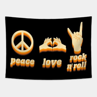 peace love rock and roll Tapestry