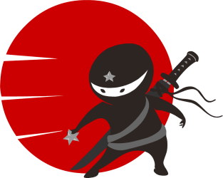 Little Ninja Star - Night Version Magnet