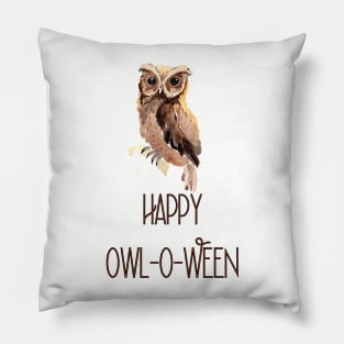 Happy Owl-O-Ween Pillow