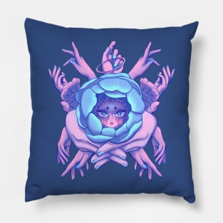 Hands, Angel, Anime, Digital Painting Pillow