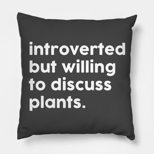 Introverted Pillow by JadeTees