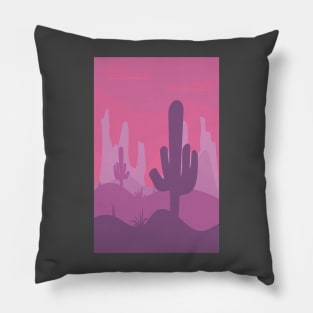 Cactus in the desert Pillow