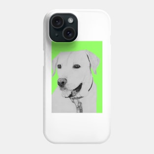 Golden Retriever in Green Phone Case