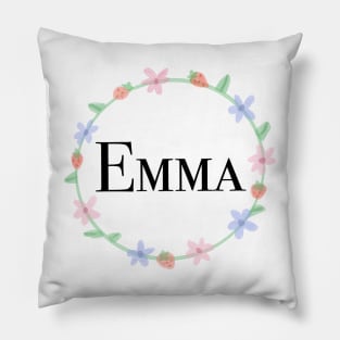 Emma name design Pillow