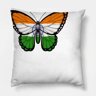 Indian Flag Butterfly Pillow