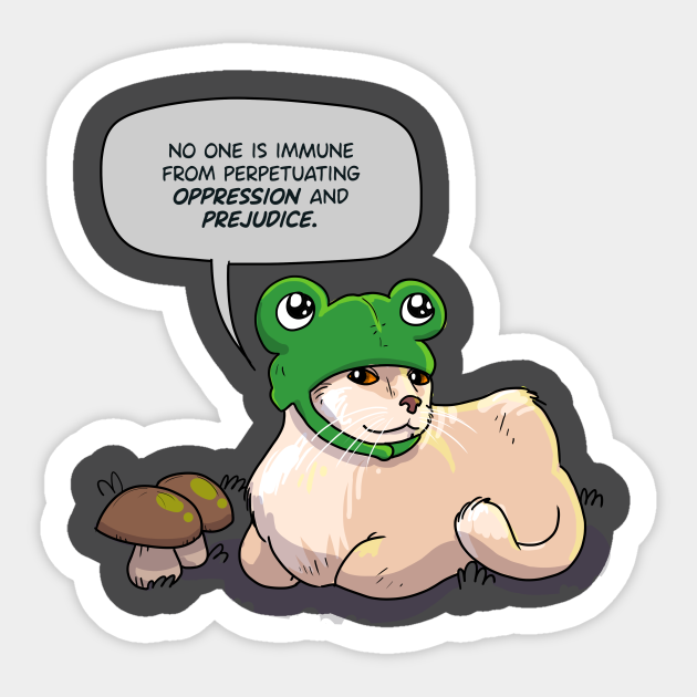 Loafing Frog - Social Justice - Sticker