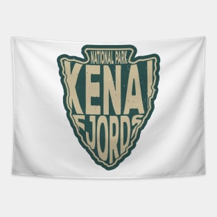 Kenai Fjords National Park name arrowhead Tapestry