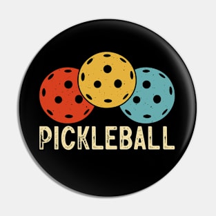 Vintage Retro Pickleball, Funny Pickleball Pin