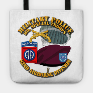 MP - 82nd Airborne Div - Beret - Maroon Tote