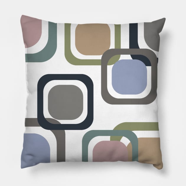 Retro cube Pillow by Againstallodds68