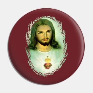 Sacred Heart of Jesus St Margaret Mary Alacoque & Faustina 200 Pin