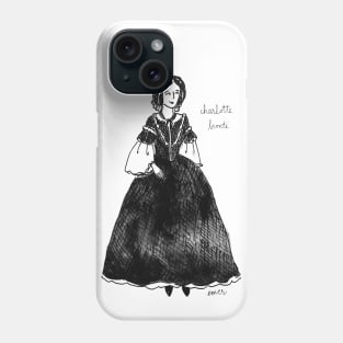 Inky Charlotte Brontë Phone Case