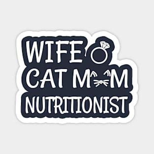 nutritionist cat mom Magnet