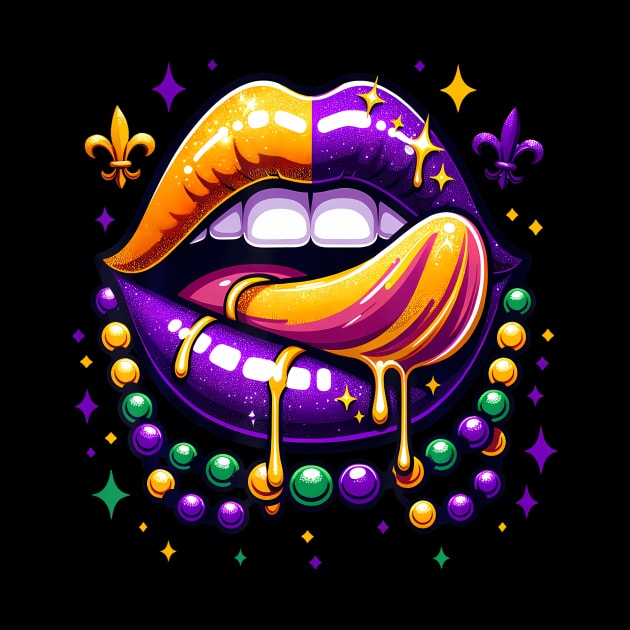 Mardi Gras Outfit CostumeMardi Gras Lips by Daysy1