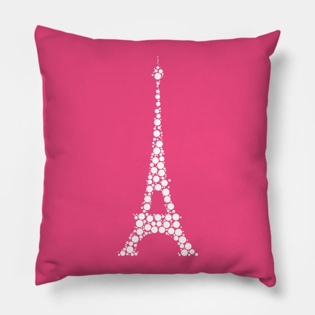 Eiffel tower Pillow by Florin Tenica