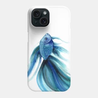 Blue Betta Fish Phone Case