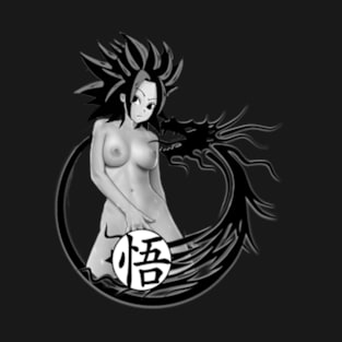 Caulifla Hot Dragon Ball Girls -BLACK T-Shirt