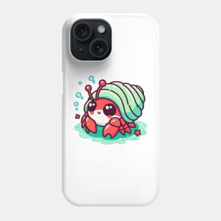 cute hermit crab cartoon Phone Case