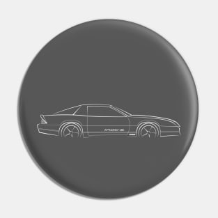 Chevy Camaro IROC-Z - profile stecnil, white Pin