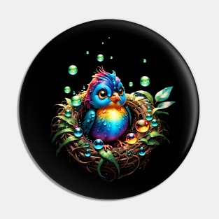 Colorful fantasy bird. Pin