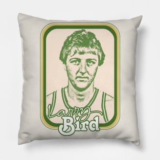 Larry Bird / Retro Basketball Fan Design Pillow