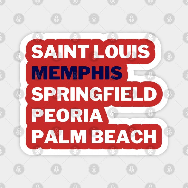 Homegrown Memphis Magnet by Litehouse Tees