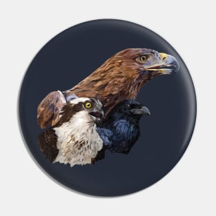 Birds of prey Pin