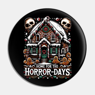 Home for the Horror days - creepy Christmas Pin