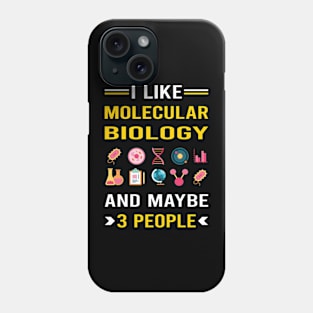 3 People Molecular Biology Biologist Phone Case