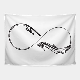 Angel Fish Infinity Sign Tapestry